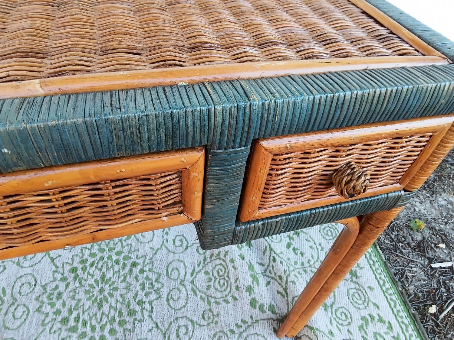 Rattan console