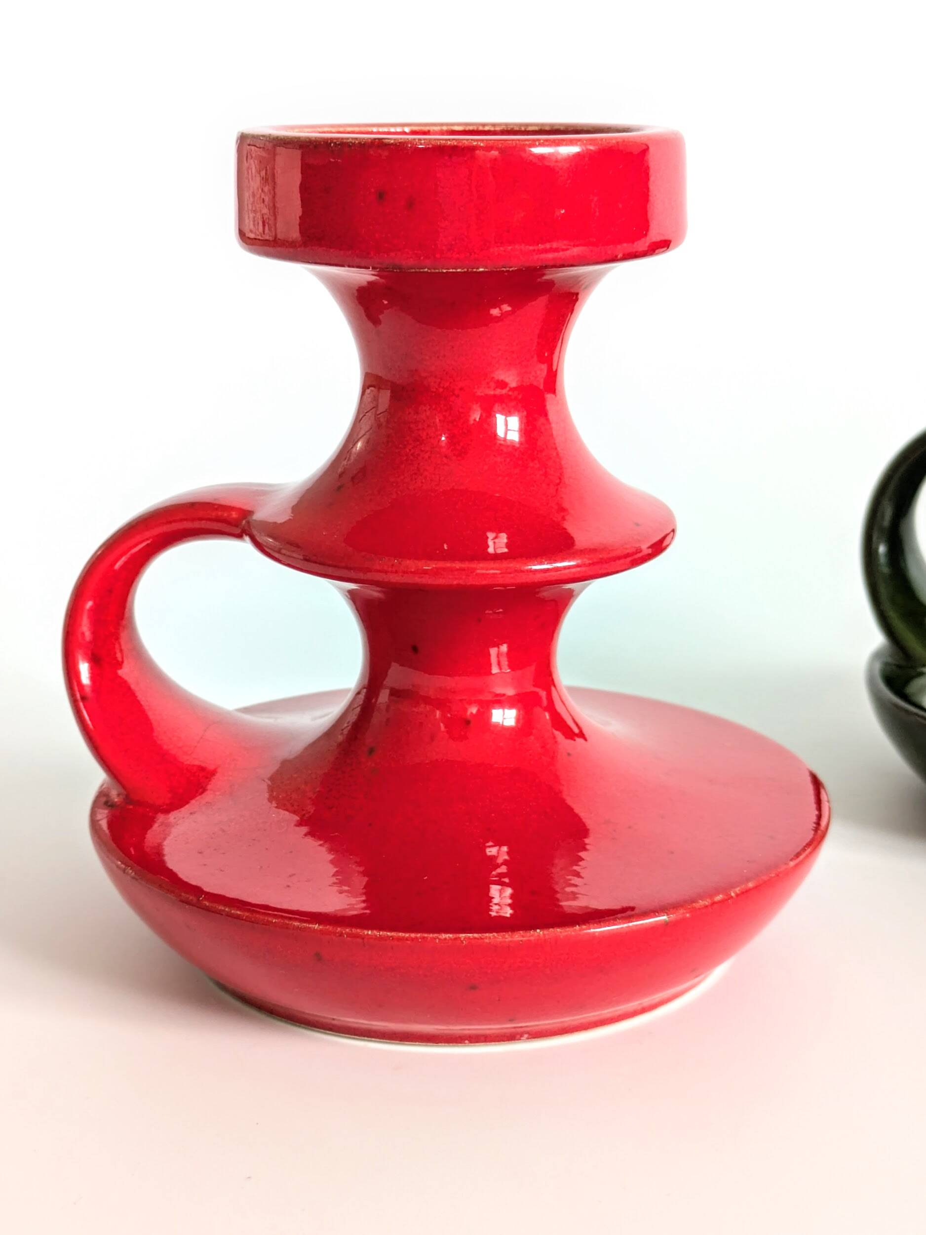 Pair of ceramic candlesticks | Cari Zalloni Steuler Ceramics | Germany, 1960s