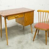 Baumann desk and chair set 1960 compass legs