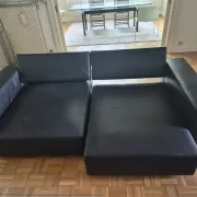 B&B Italia - Andy '13 - Paolo Piva - Sofa design in black natural leather