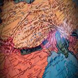 World map terrestrial 1983