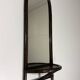 Rattan wall mirror with console table 1970’s