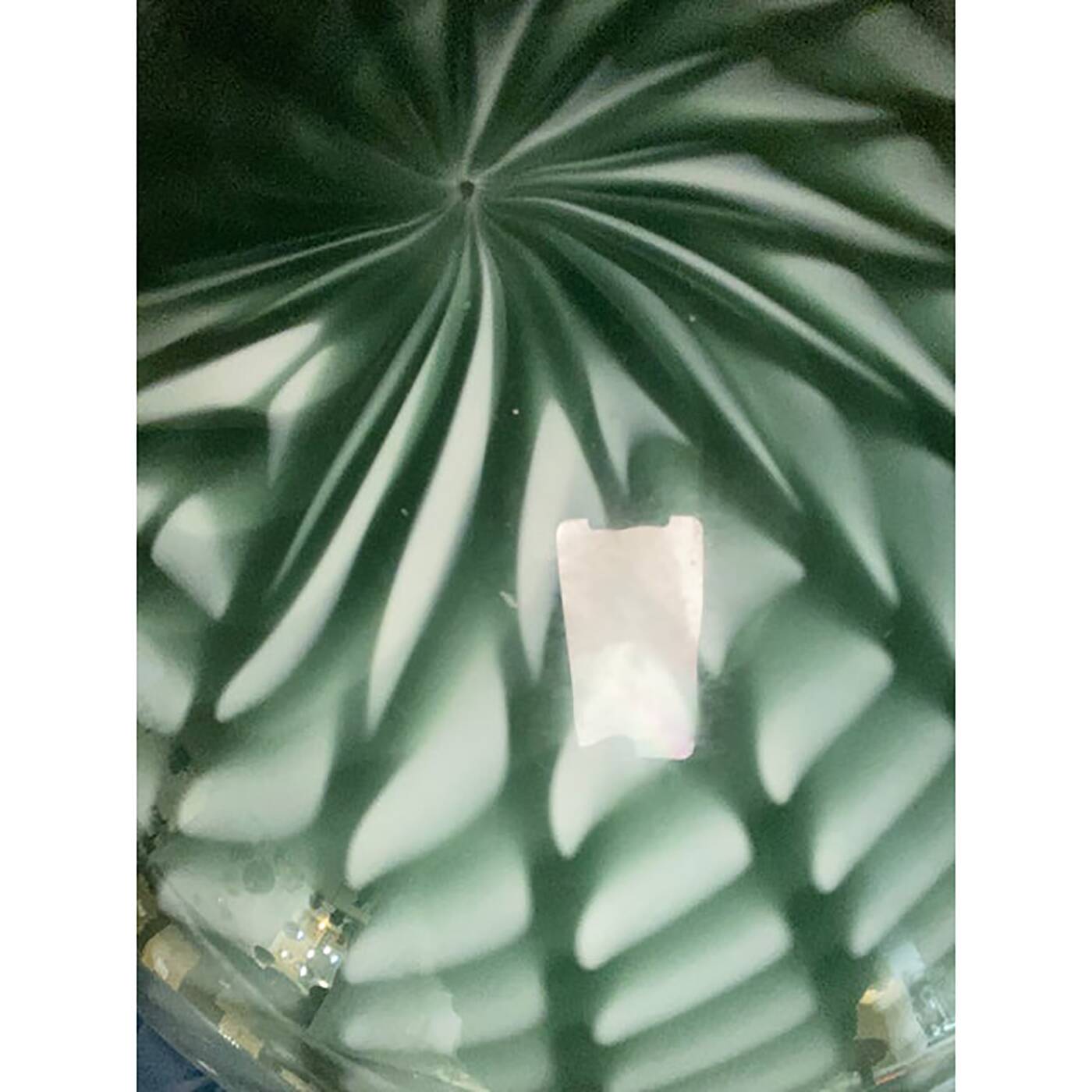 Contemporary Blue and Milky-White Spider Sphere Pendant in Murano Glass