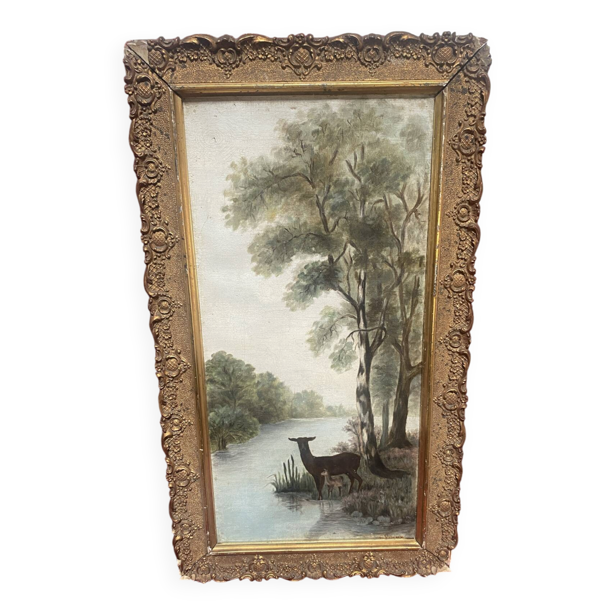 Huile sur toile signée ancienne