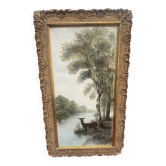 Old signed oil on canvas