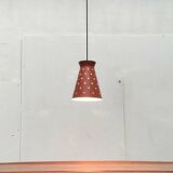 Perforated metal pendant light, mid-century design, 1960s.