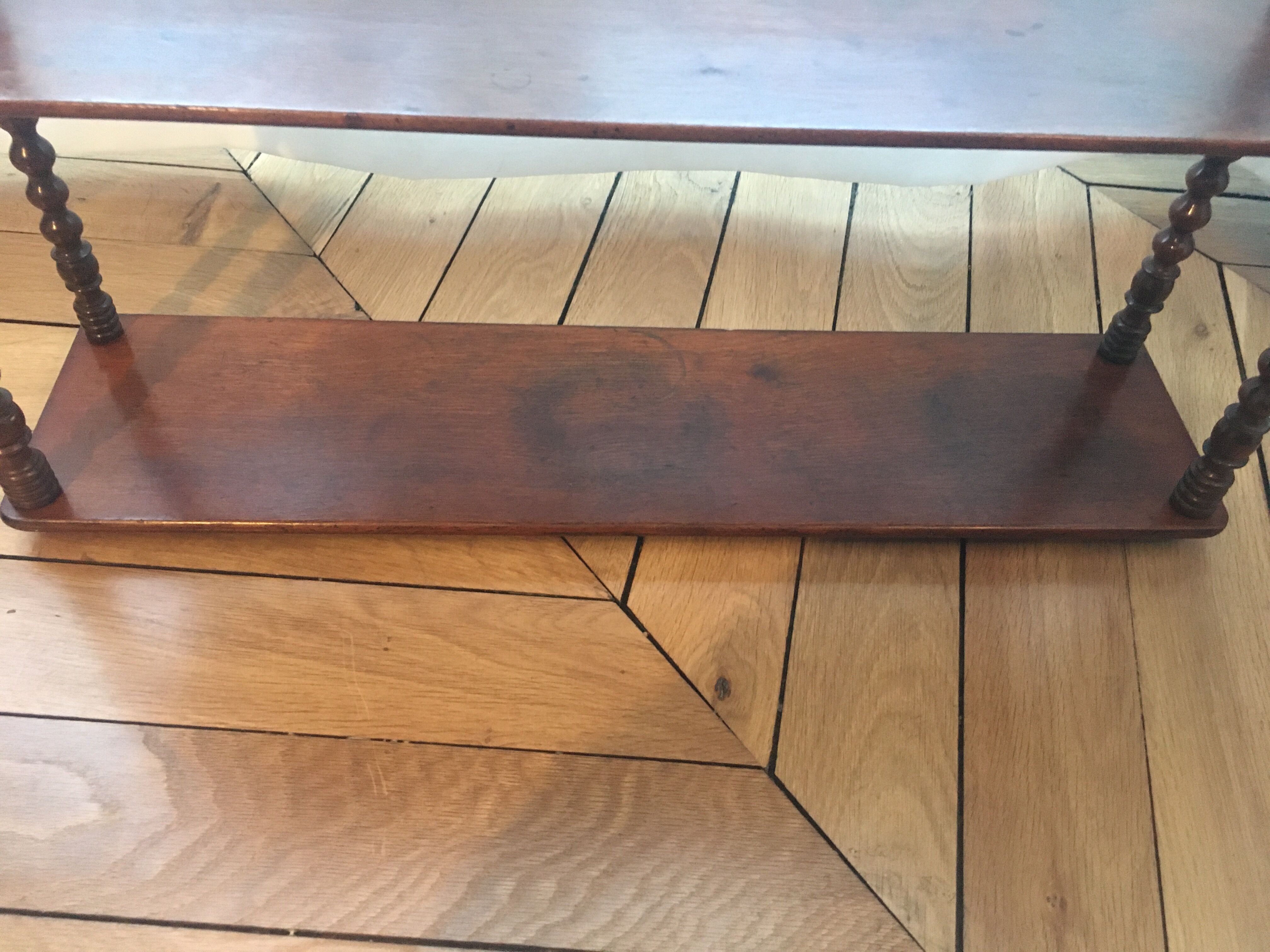 Old mahogany shelf