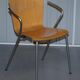 Six vintage stackable armchairs by Fritz Hansen, Vico Magistretti, in bent wood.