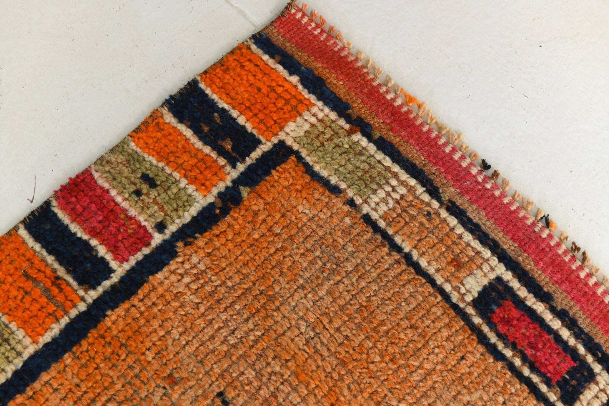 Vintage Mid Century Modern Super Soft Runner Rug, 86x302Cm
