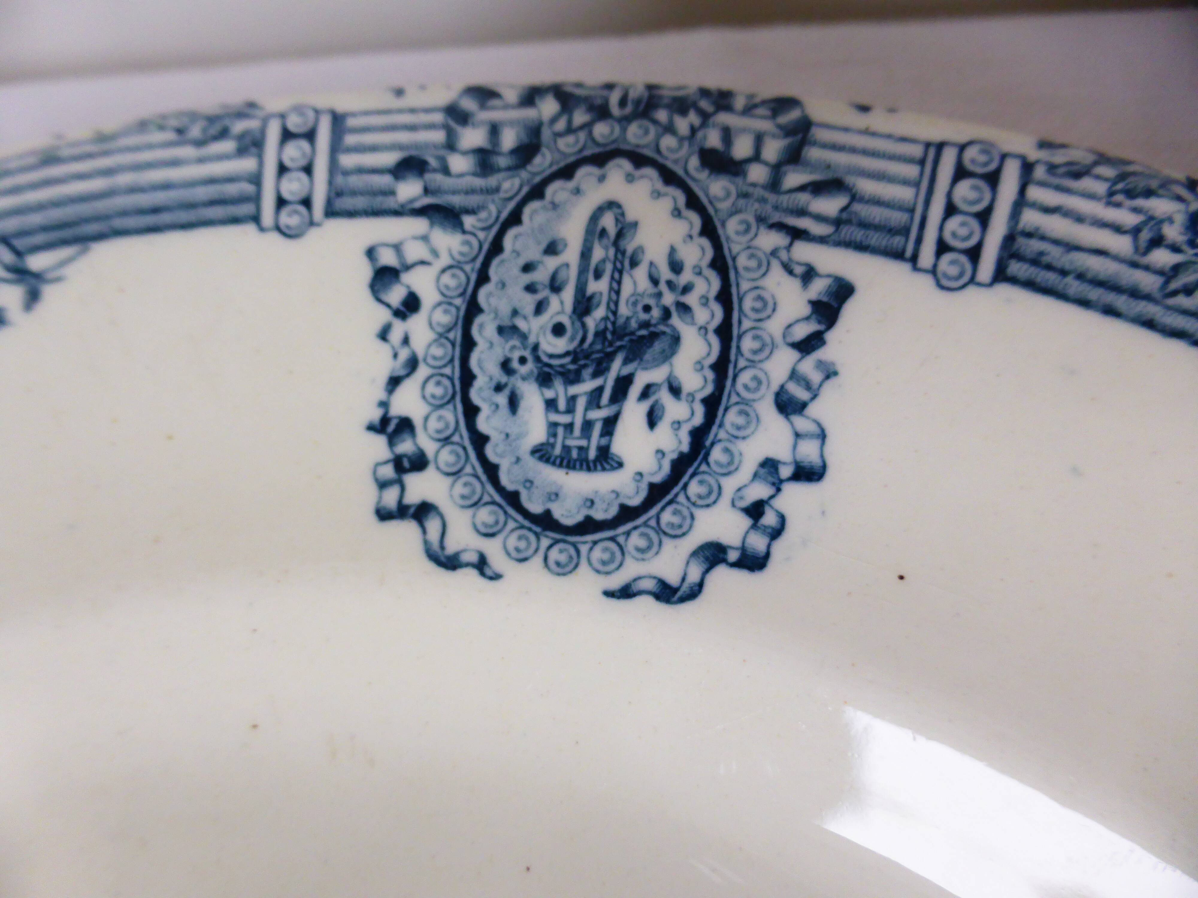 Vintage round serving dish from Salins 210398