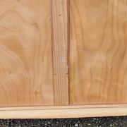 Enfilade of the 50s in oak and mahogany feet compass