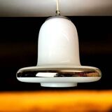 Lampe à suspension en verre blanc moderne danoise