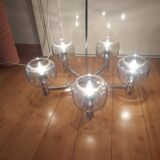 Pendant lamp, the vintage ustre 70's delmas