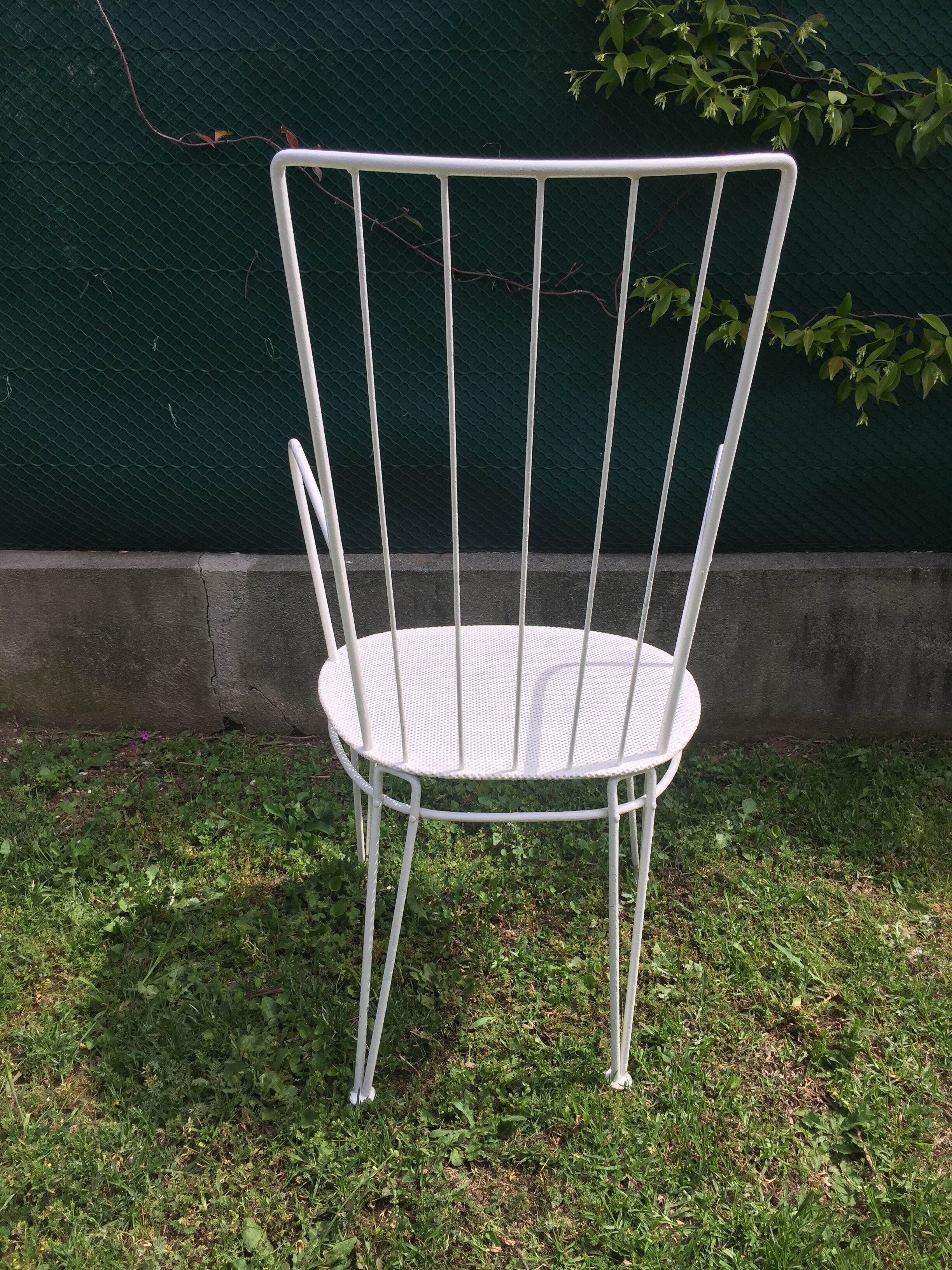 Lot of  3 metal garden chairs