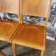 Set of 10 vintage theater chairs compass feet