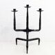 Brutalist cast iron candle holder 1950