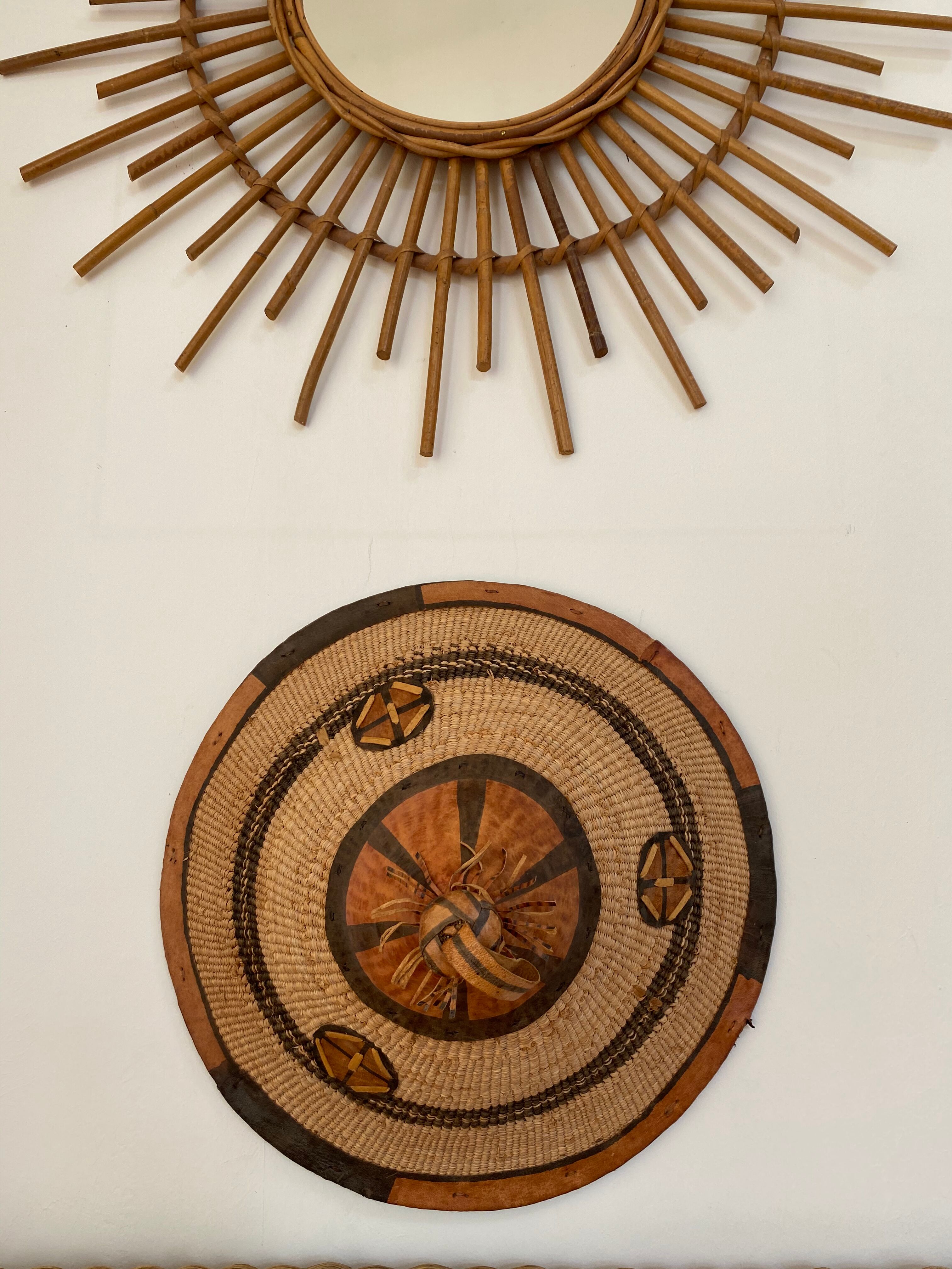 Traditional African hat from the 60s for wall decoration