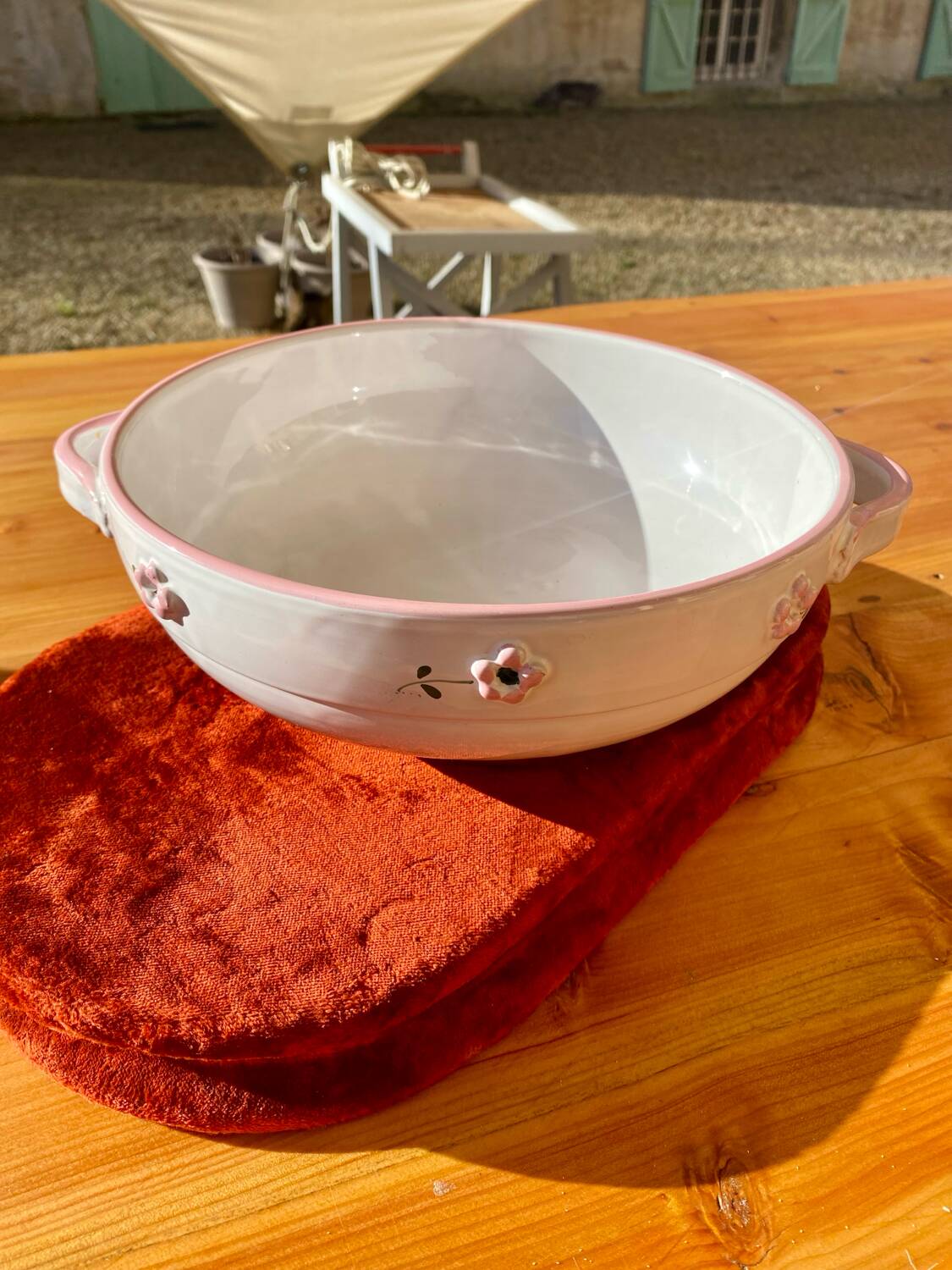 Large ceramic salad bowl