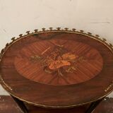 Saddle Napoleon III has three trays in marquetry XX century