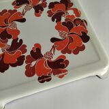 Vintage 70s patterned metal trivet