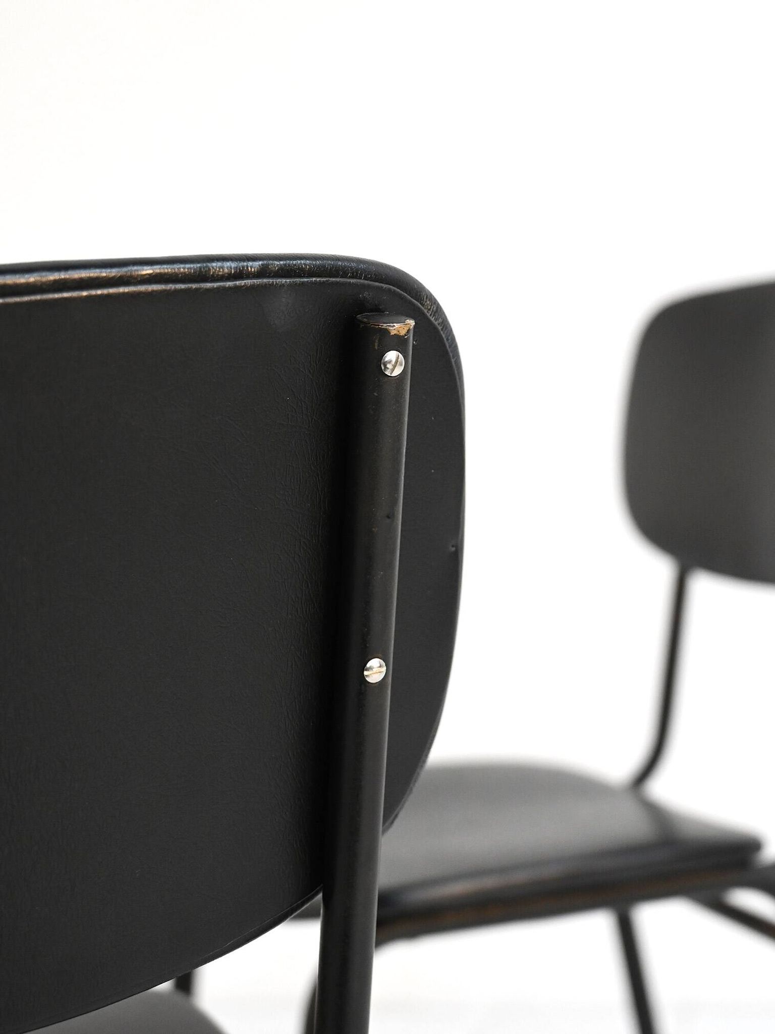 Set of 6 Olivetti Italian vintage chairs 1960s