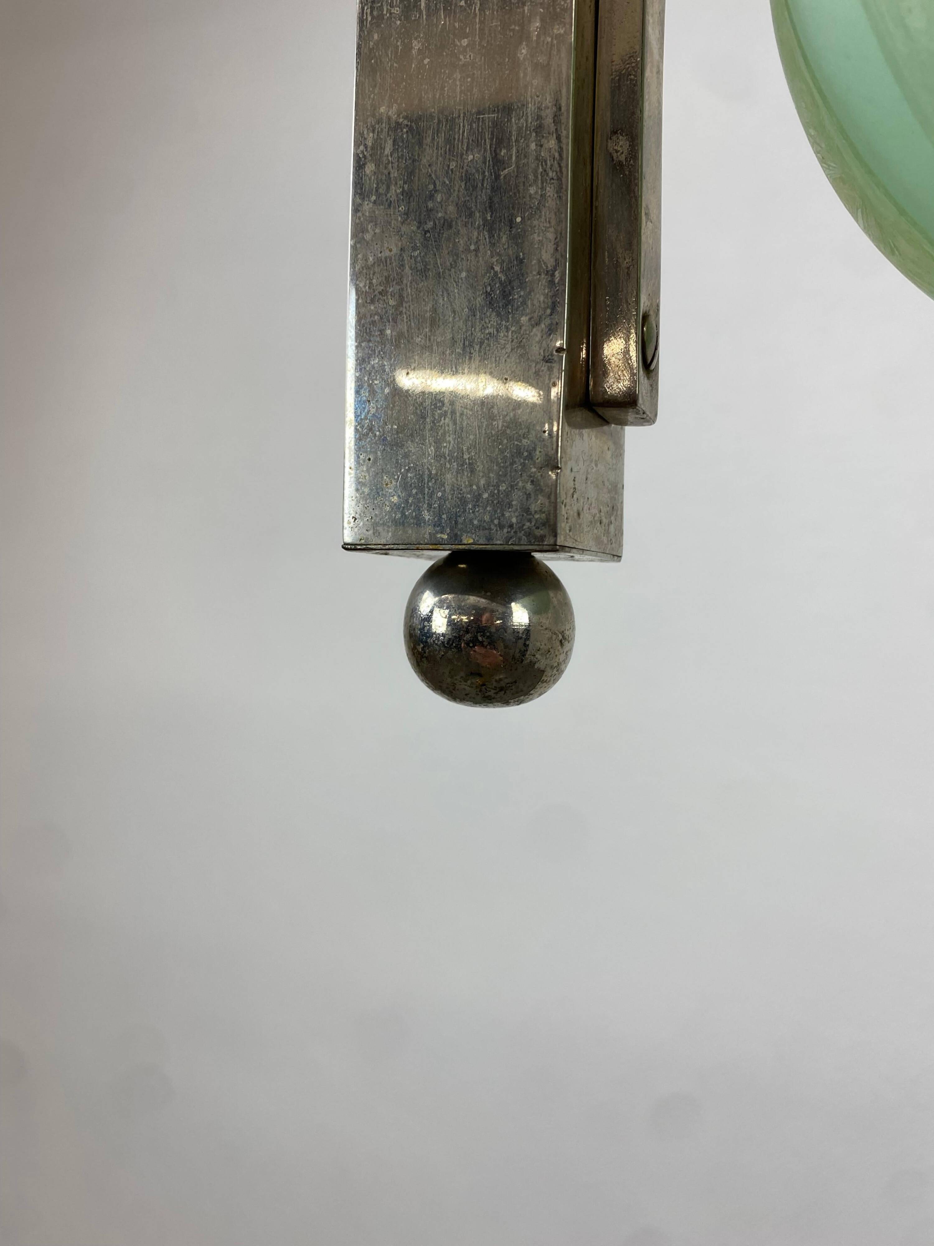 Green Art Deco pendant lamp
