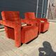 2x Cassina Utrecht chair in terracotta (rust brown) velvet in new condition!