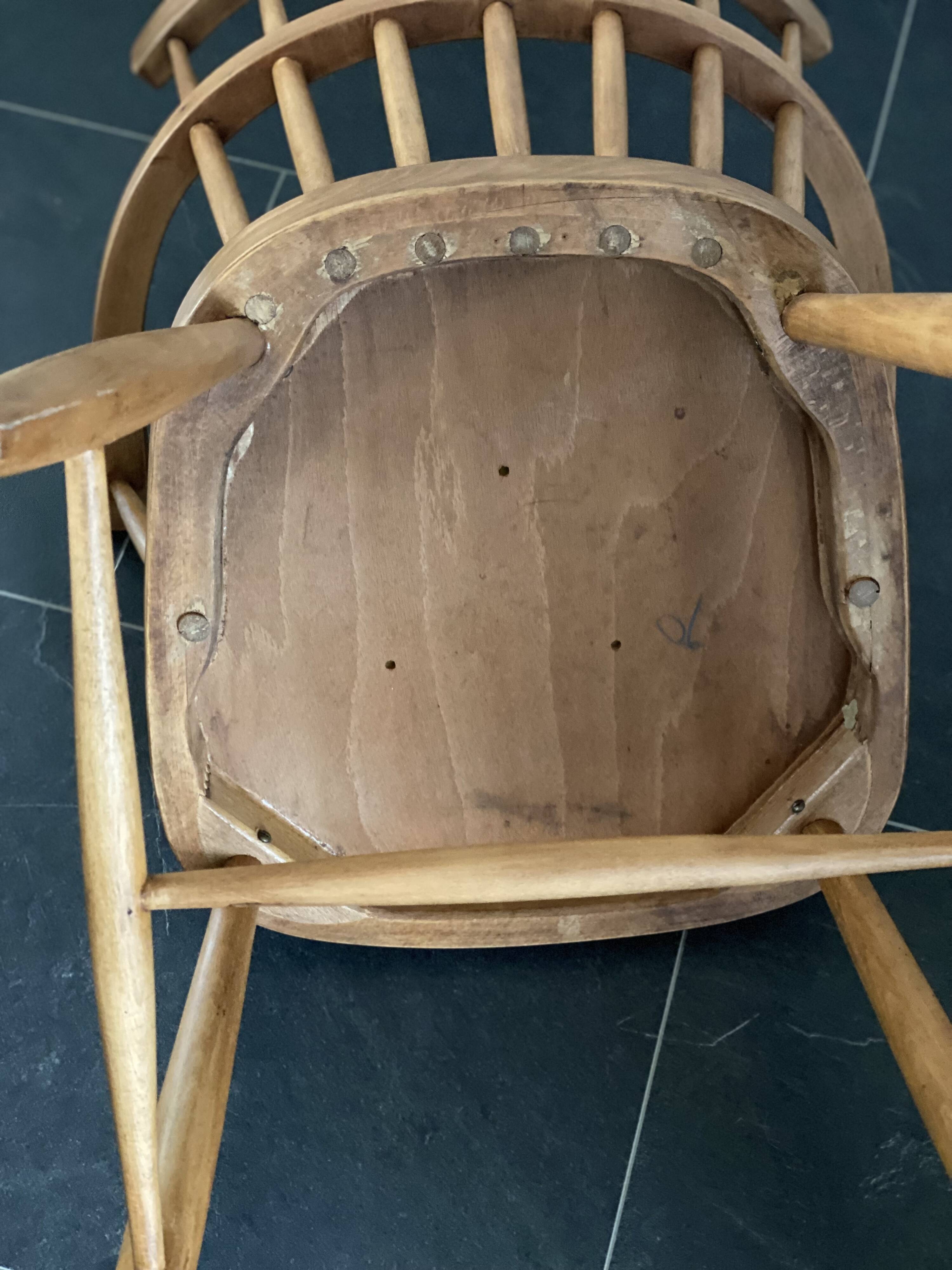 Chaise de bureau par Helmut Lubke du milieu du siècle