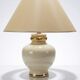 Cracked earthenware lamp Le Dauphin "Dynasty" Panama vintage 80s-90s