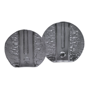 deux vases soliflor pavé
