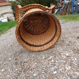 Emmanuelle wicker armchair