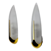Pair of sconces "ears" idearte spain 1980