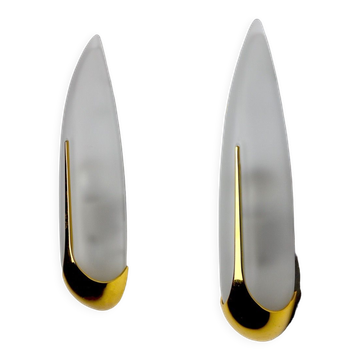 Pair of sconces "ears" idearte spain 1980