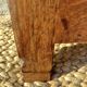 bureau enfant, ado, bois massif et cuir rouge