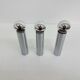 Set of 3 minimalist chrome tube ceiling / wall lamps, 1970s