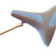 Stilnovo design floor lamp three arms years 50 in alluminium marble, rarest