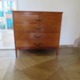Vintage - Chest of drawers - 4 drawers - wood - 1950s/60s - modernist/Scandinavian
