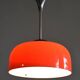Mid-Century Chandelier in Chrome, Plastic and Glass, Italy, 1960s