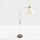 Maison Lunel lampadaire diabolo laiton canon de fusil vers 1950
