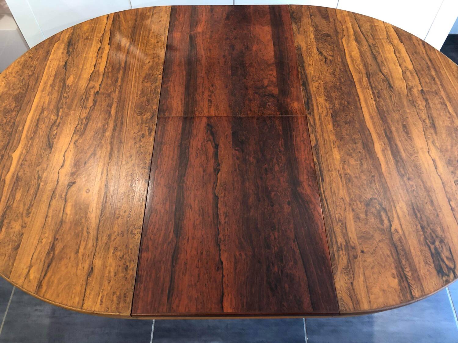 Vintage Scandinavian Baumann style extendable table in Rosewood 1970s