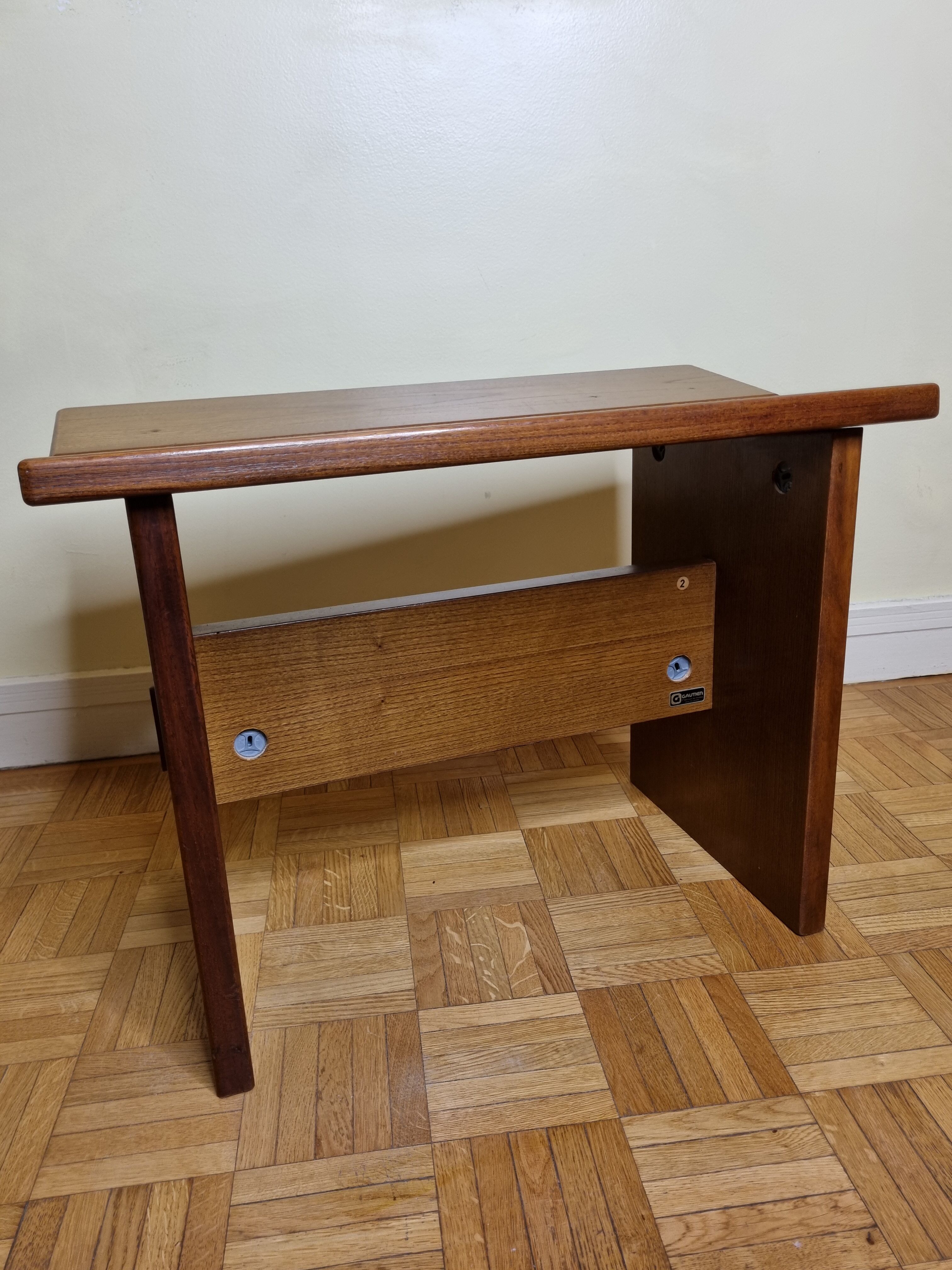 Solid wood bench "Gautier" vintage, 60s-70s