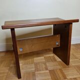 Solid wood bench "Gautier" vintage, 60s-70s