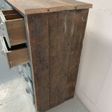Meuble de rangement a 30 tiroirs en sapin patiné XX siècle