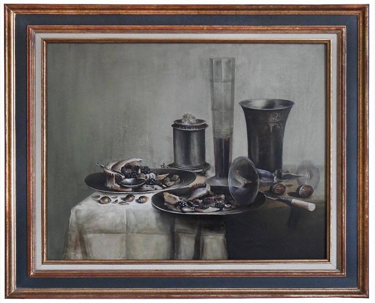 Stanislas kostka oil on canvas still life