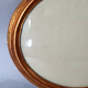 Oval frame curved glass gilded wood gold leaf 34x28 foliage 29.5x23.5 cm SB