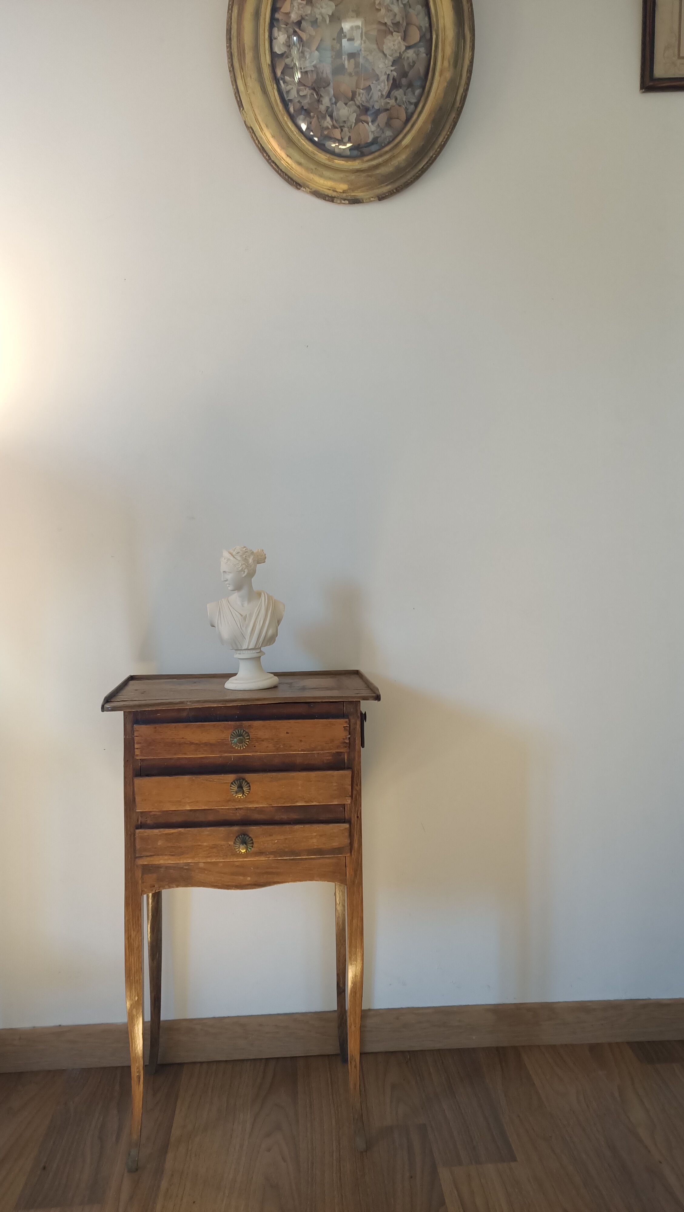 Bedside table with secret drawer