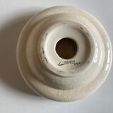 Empty pocket modernist swirl 1960 faience de Longwy
