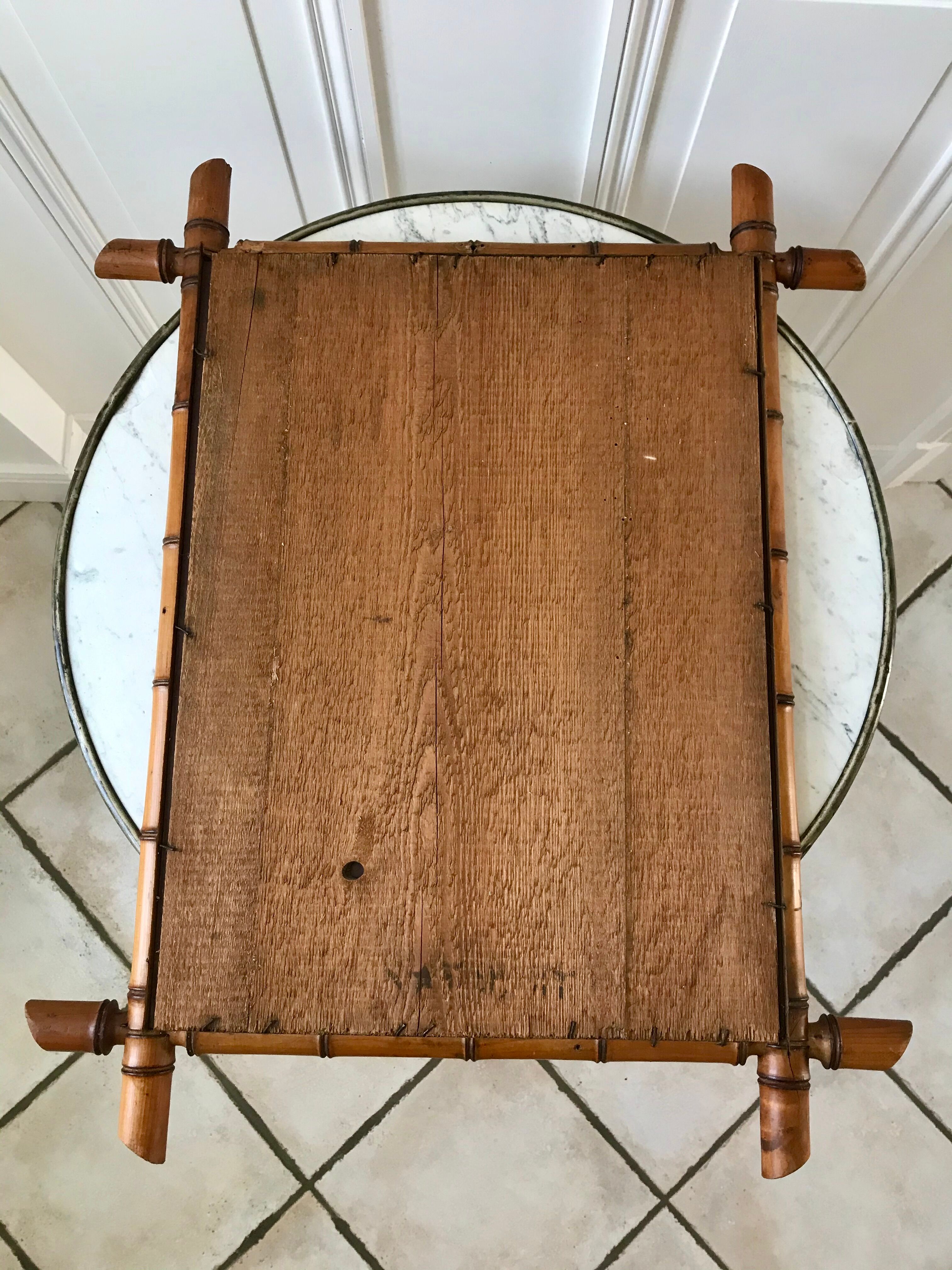 barber mirror style bamboo XXth