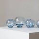 Vases Rondo Aqua par Per Lütken pour Holmegaard, Danemark, Ensemble de 5