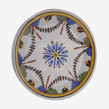 Plate in old earthenware